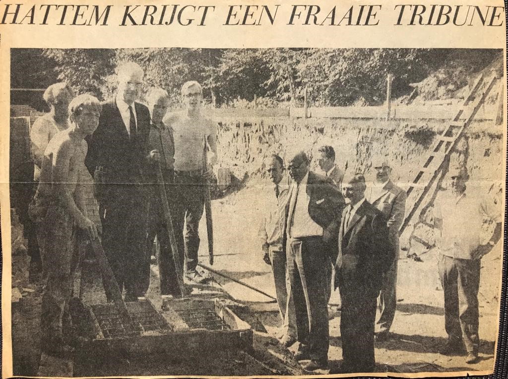 51 jaar geleden was de tribune in aanbouw