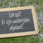 Alle pupillenwedstrijden en Hattem - VIOS Vaassen zijn dit weekend afgelast
