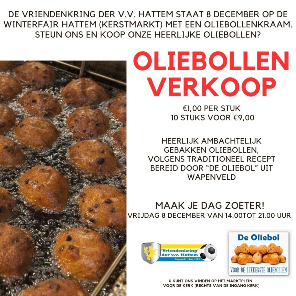 Olliebollen verkoop op 8 december