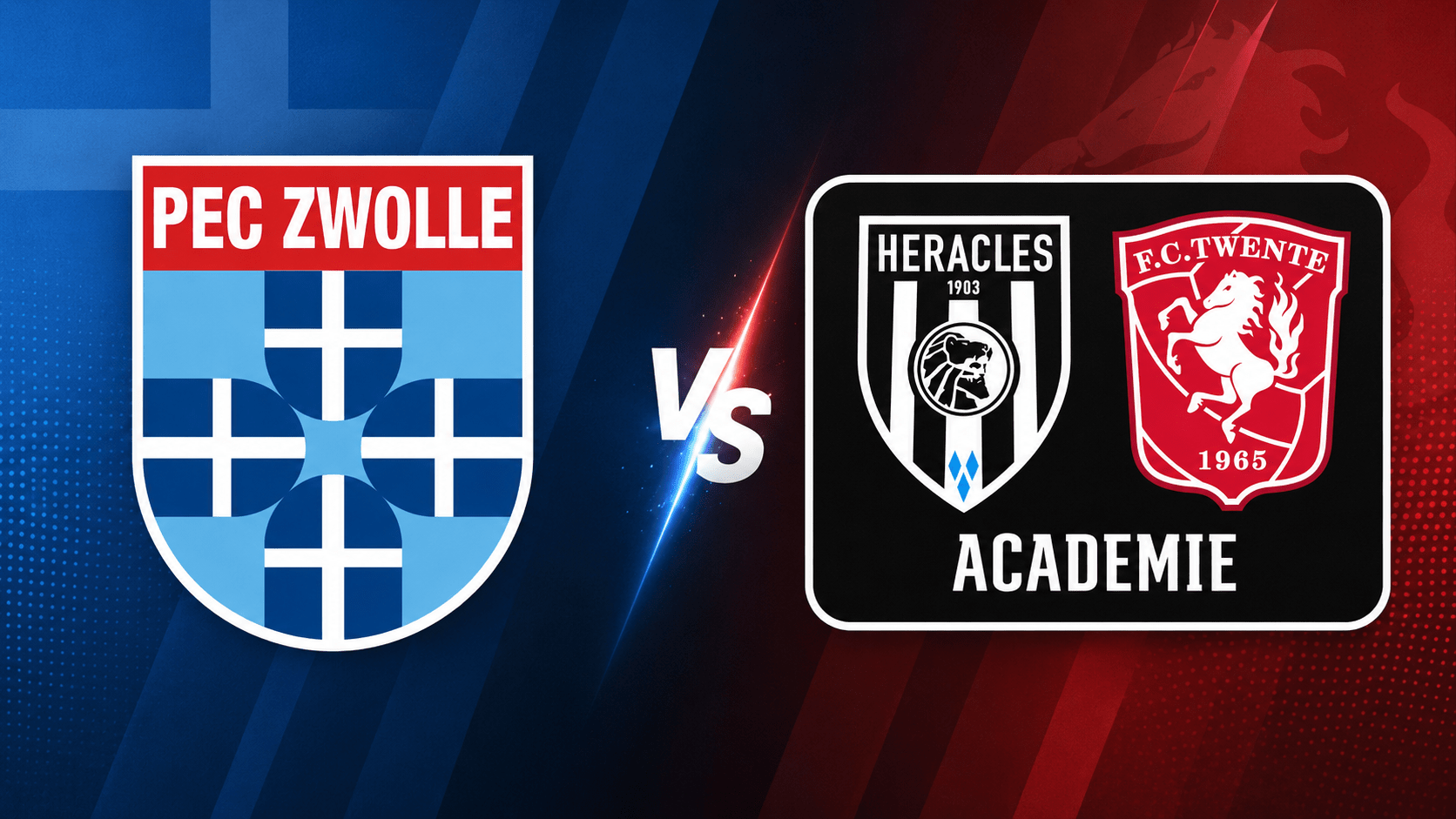 Jeugdwedstrijden PEC Zwolle en FC Twente/Heracles op ’t Achterveen