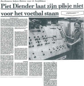 Piet Diender en zijn pilsje